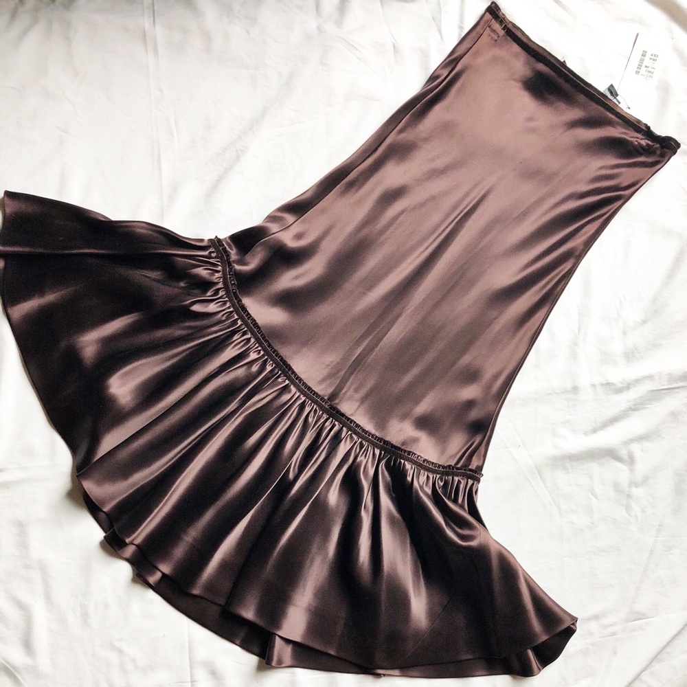 NWT 100% Silk Maxi Skirt w/ Mermaid Fit